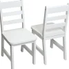 Lipper International Kids Chairs, Set of 2 - White