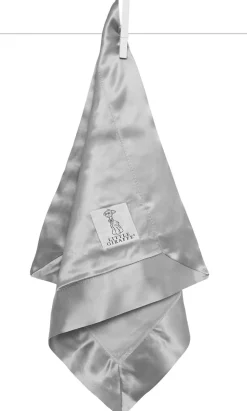 Little Giraffe Velvet Deluxe Blanky - Silver