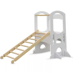 Little Partners Climbing Ladder - Soft White / Natural (Unassembled)