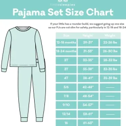Little Sleepies Two-Piece Bamboo Viscose Pajama Set - Pastel Rainbows, 2T