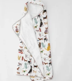 Little Unicorn Cotton Big Kid Hooded Towel - Woof