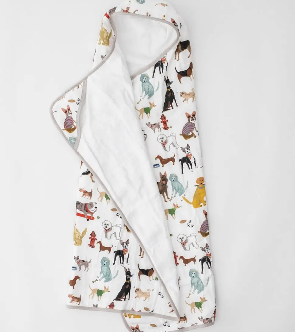 Little Unicorn Cotton Big Kid Hooded Towel - Woof