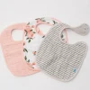Little Unicorn Cotton Classic Bib 3-Pack - Watercolor Roses