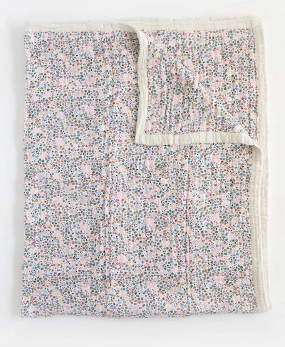 Little Unicorn Cotton Muslin Big Kid Quilt - Pressed Petals