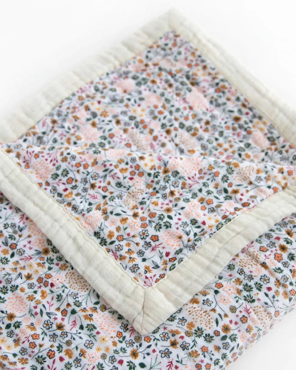 Little Unicorn Cotton Muslin Big Kid Quilt - Pressed Petals