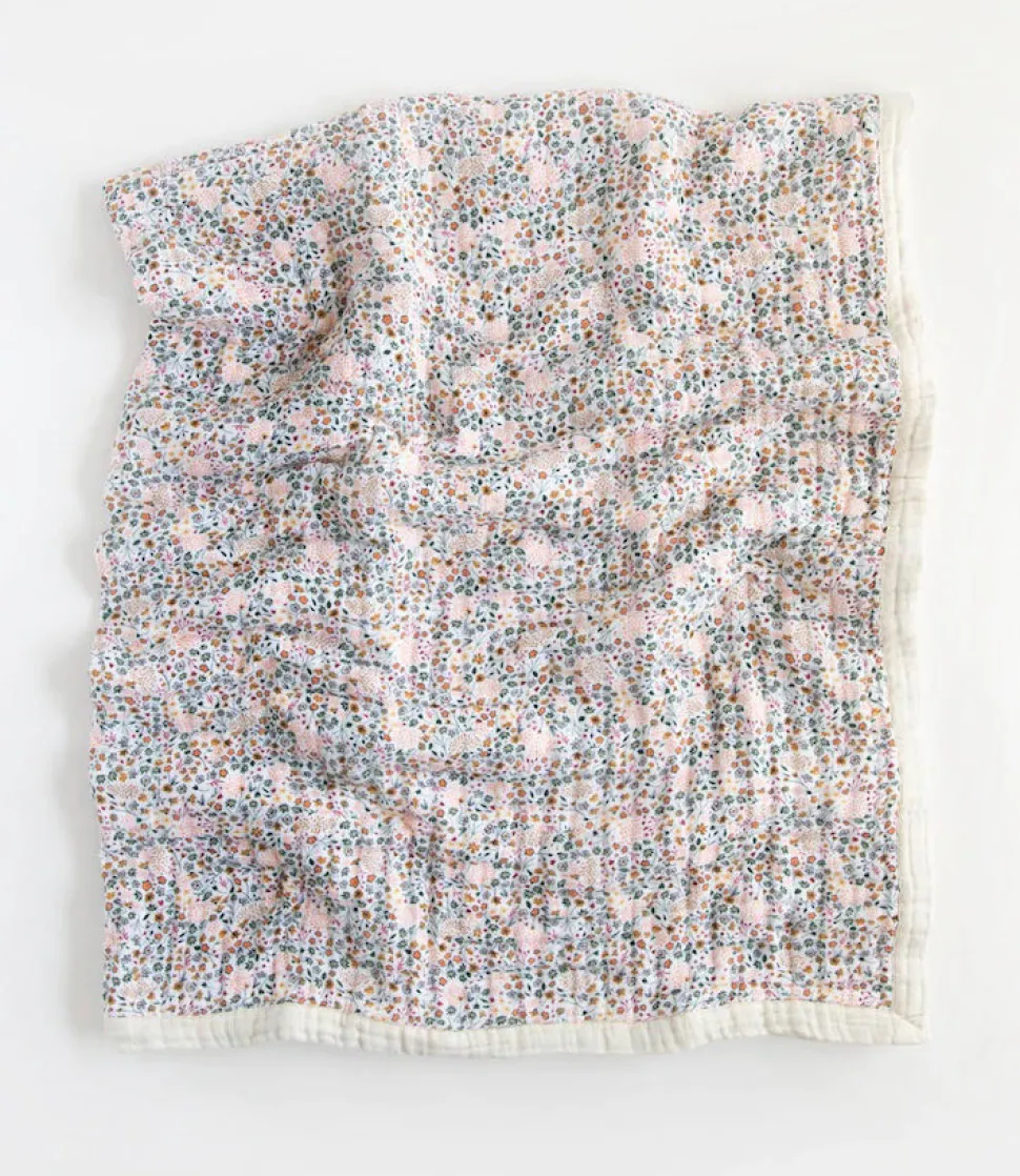 Little Unicorn Cotton Muslin Big Kid Quilt - Pressed Petals