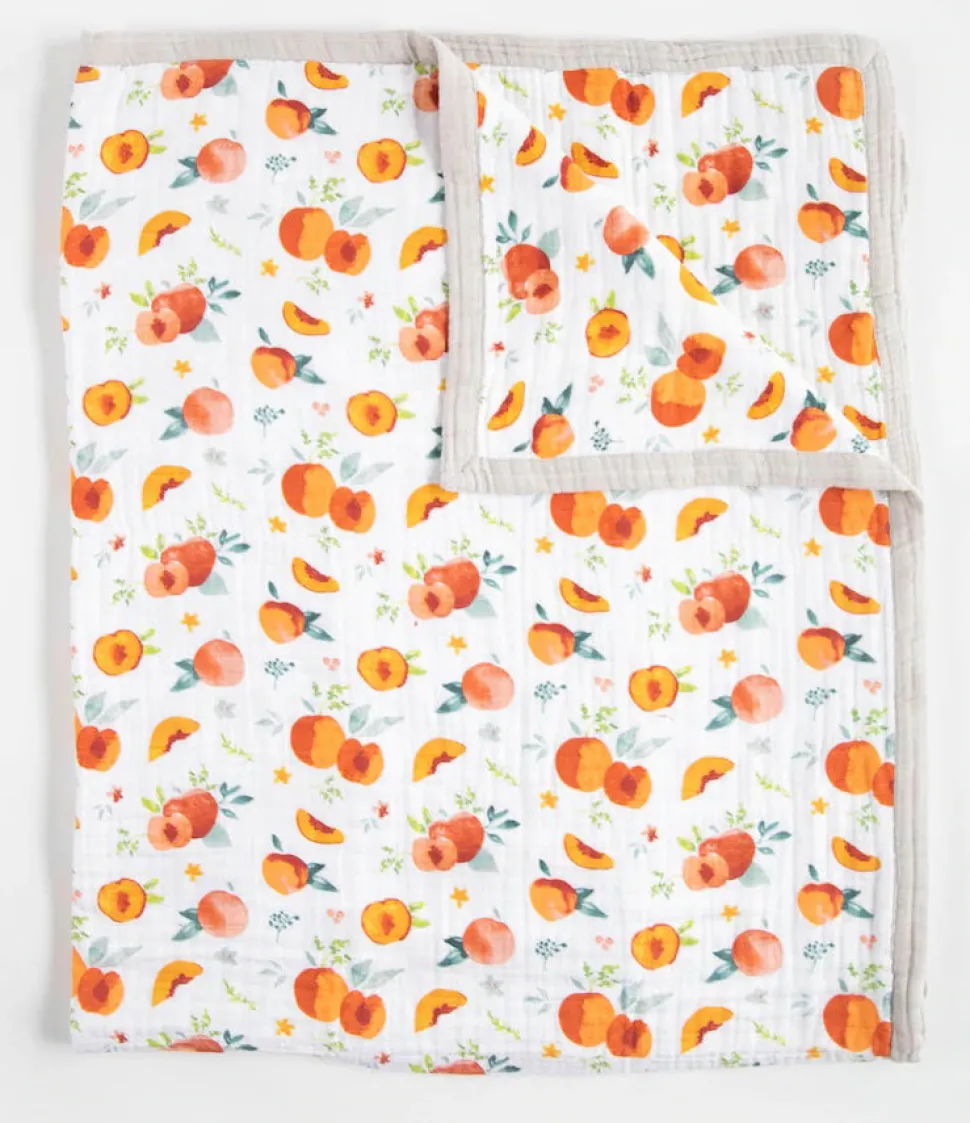 Little Unicorn Cotton Muslin Big Kid Quilt - Georgia Peach