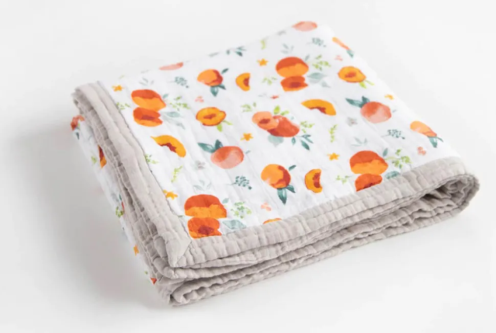 Little Unicorn Cotton Muslin Big Kid Quilt - Georgia Peach