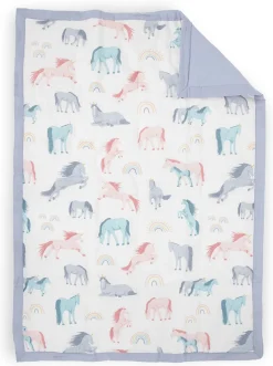 Little Unicorn Cotton Muslin Toddler Comforter - Unicorns