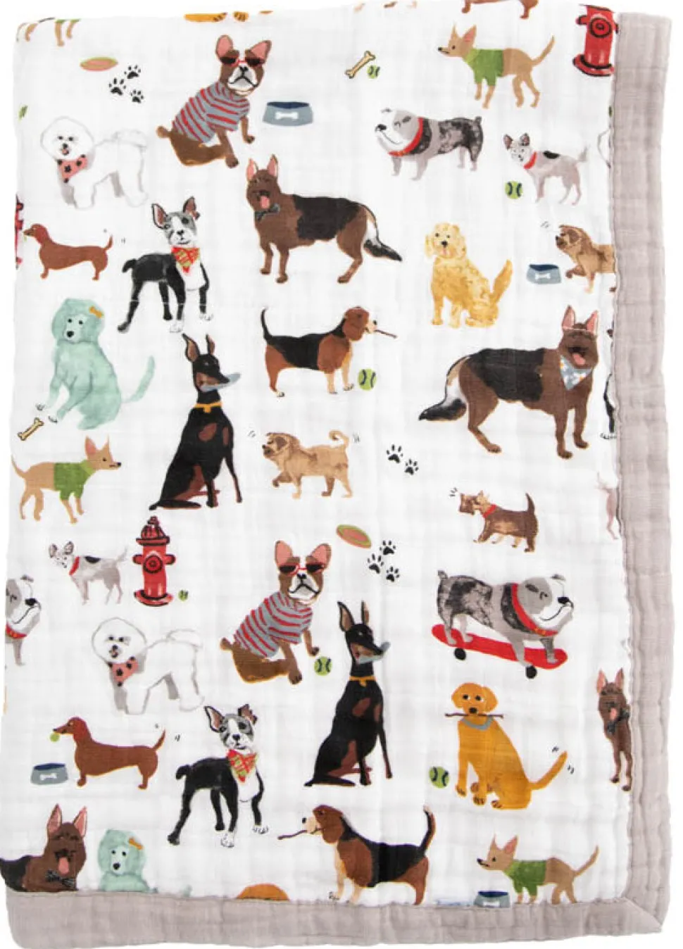Little Unicorn Cotton Muslin Baby Blanket - Woof