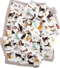 Little Unicorn Cotton Muslin Baby Blanket - Woof