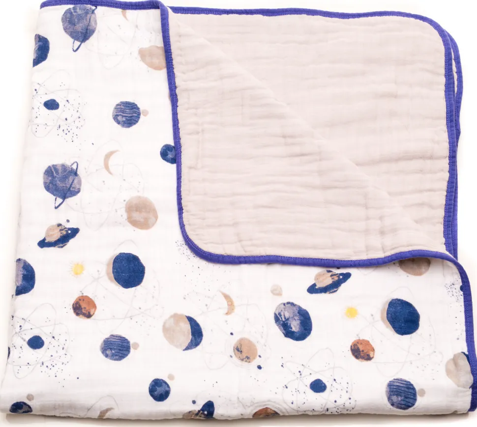 Little Unicorn Cotton Muslin Quilt - Planetary