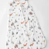 Little Unicorn Cotton Muslin Sleep Bag, Medium - Forest Friends