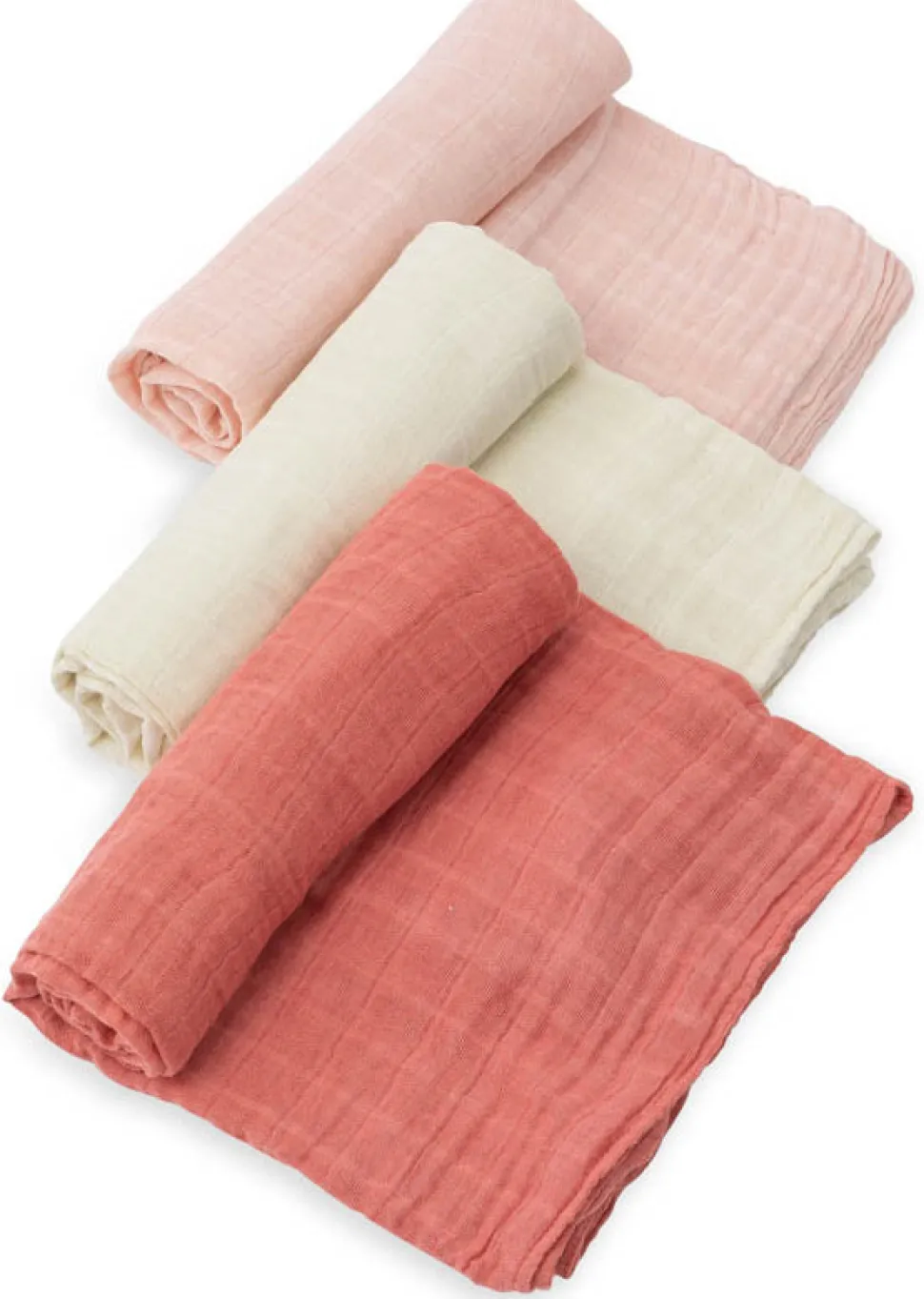 Little Unicorn Cotton Muslin Swaddle 3 Pack - Rose Petal Set