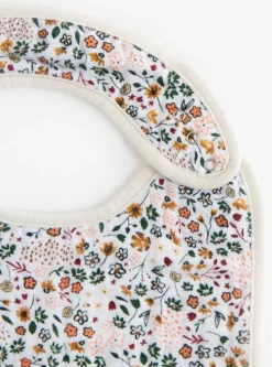 Little Unicorn Cotton Muslin Classic Bib, 3 Pack - Vintage Floral