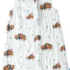 Little Unicorn Cotton Muslin Sleep Bag, Small - Bison