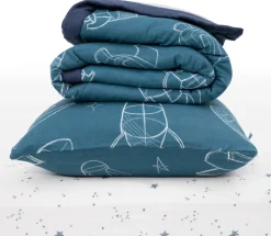 Little Unicorn Cotton Muslin Toddler Bedding 3 Piece Set - Blast Off