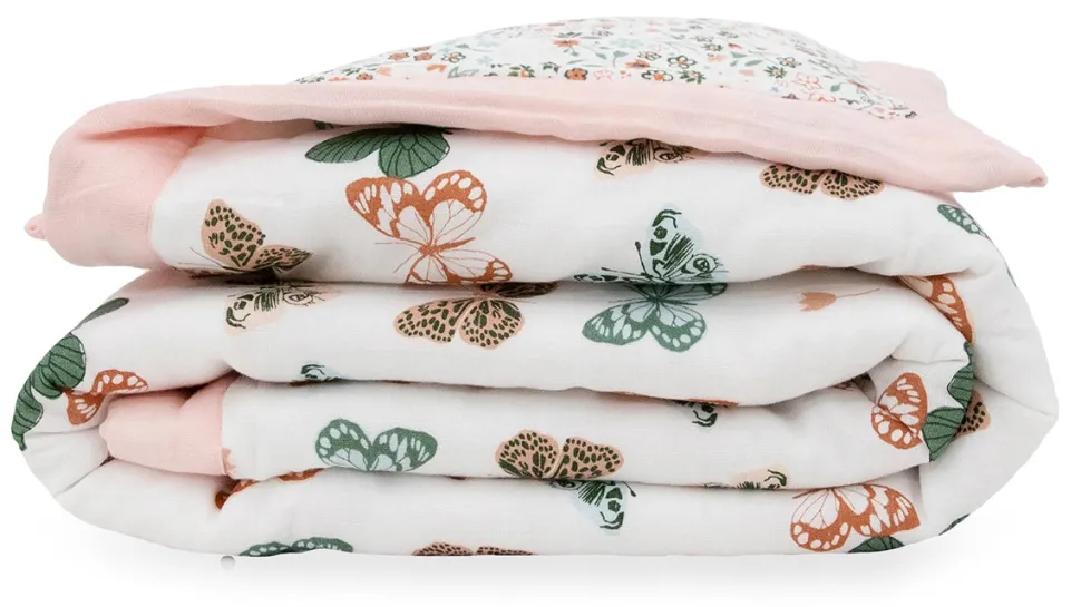Little Unicorn Cotton Muslin Toddler Comforter - Butterflies