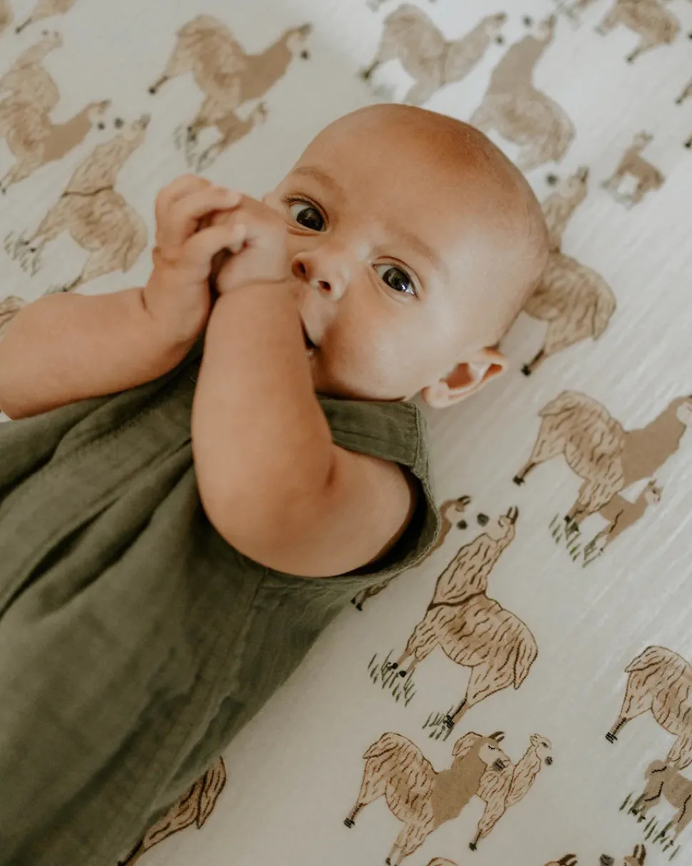 Little Unicorn Cotton Muslin Sleep Bag, Small - Fern
