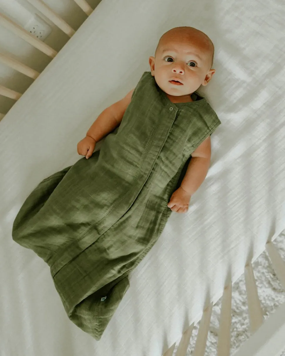Little Unicorn Cotton Muslin Sleep Bag, X-Large - Fern