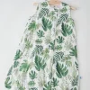 Little Unicorn Cotton Muslin Sleep Bag, X-Large - Tropical Leaf