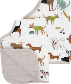 Little Unicorn Cotton Muslin Burp Cloth 2 Pack - Woof