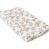 Little Unicorn Cotton Muslin Changing Pad Cover - Watercolor Roses