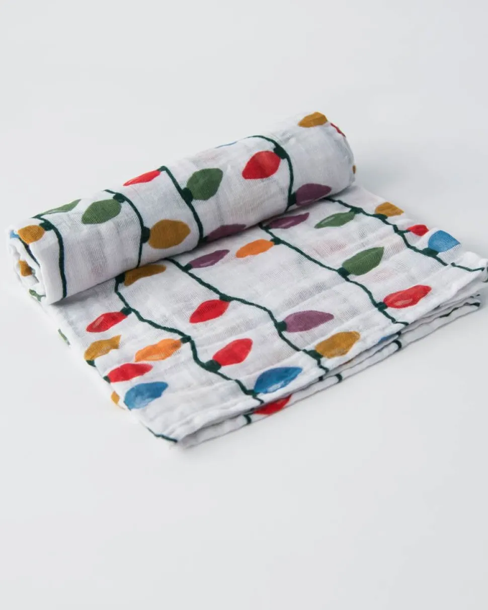 Little Unicorn Cotton Muslin Swaddle - Christmas Bulbs