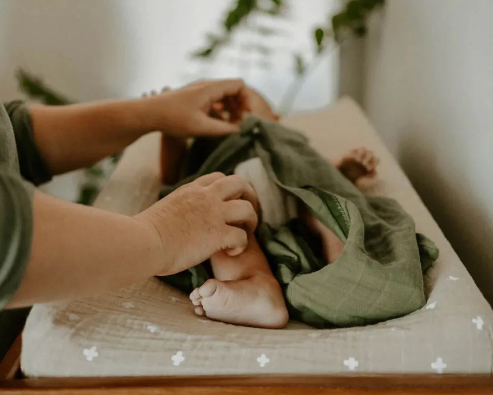 Little Unicorn Cotton Muslin Sleep Bag, Medium - Fern