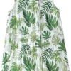 Little Unicorn Cotton Muslin Sleep Bag, Small - Tropical Leaf