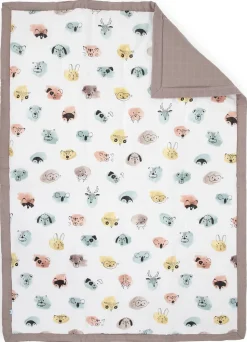 Little Unicorn Cotton Muslin Toddler Bedding 3 Piece Set - Watercolor Critters