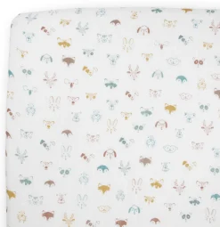 Little Unicorn Cotton Muslin Toddler Bedding 3 Piece Set - Watercolor Critters