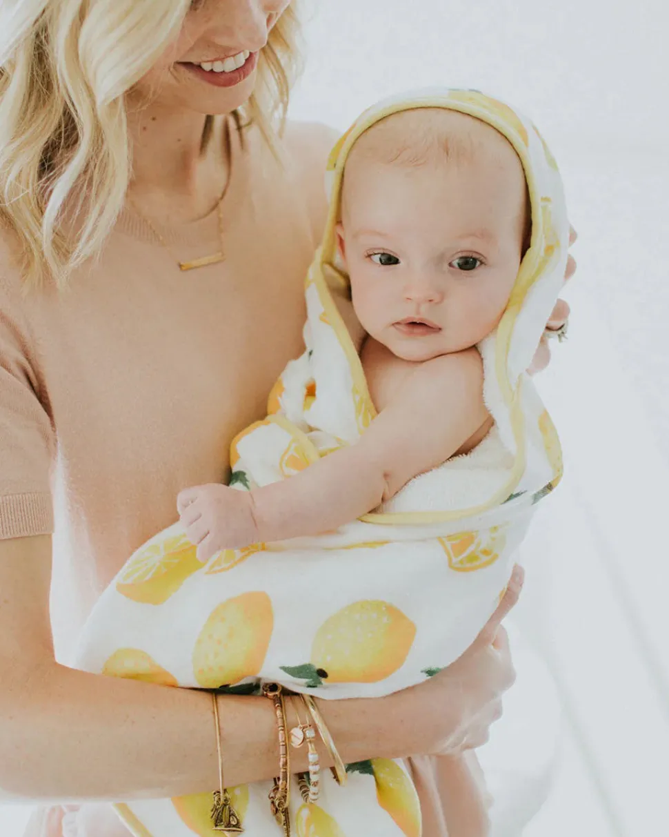 Little Unicorn Infant Hooded Towel - Lemon