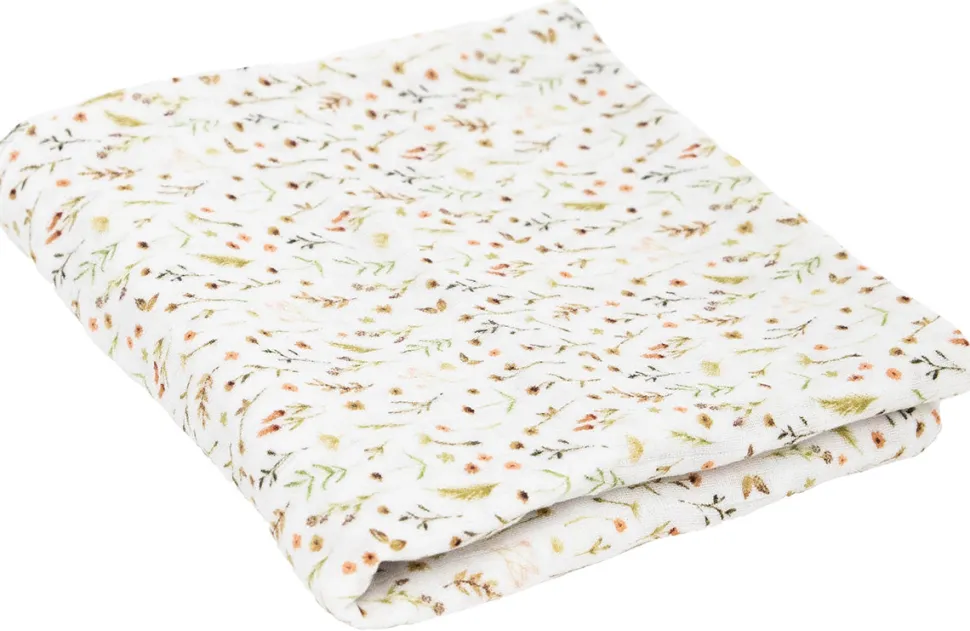Little Unicorn Organic Cotton Muslin Swaddle Blanket - Floral Field