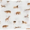 Little Unicorn Organic Cotton Muslin Swaddle Blanket - Animal Crackers