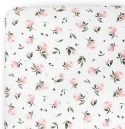 Little Unicorn Stretch Knit Crib Sheet - Watercolor Rose