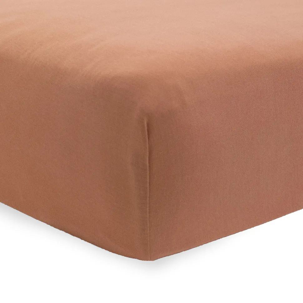Little Unicorn Stretch Knit Crib Sheet - Terracotta