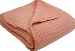 Lou Lou & Company Cloud Muslin Quilt - Rose, Large