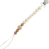 Loulou Lollipop Colorblock Wood + Silicone Soother Holder - Beige