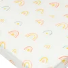 Loulou Lollipop Fitted Crib Sheet - Pastel Rainbow