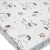 Loulou Lollipop Fitted Crib Sheet - Hedgehogs