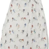 Loulou Lollipop Lightweight Muslin Sleep Bag, 0-6 m - Football