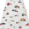 Loulou Lollipop Lightweight Muslin Sleep Bag, 0-6 m - Happy Trucks