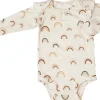 Loulou Lollipop Long Sleeve Bodysuit in TENCEL - Canyon Rainbow (3-6 M)