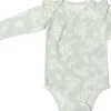 Loulou Lollipop Long Sleeve Bodysuit in TENCEL - Fern (6-12 M)