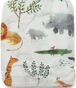 Loulou Lollipop Luxe Fitted Crib Sheet - Safari Jungle