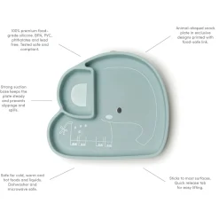 Loulou Lollipop Silicone Snack Plate - Born to be Wild - Lion