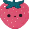 Loulou Lollipop Silicone Teether - Strawberry