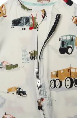 Loulou Lollipop Sleeper - Happy Trucks (3-6 M)