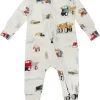 Loulou Lollipop Sleeper - Happy Trucks (0-3 M)